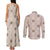 Hawaiian Palaka Quilt Pattern Couples Matching Tank Maxi Dress and Long Sleeve Button Shirt Hawaii Culture Honu Turtle - Polynesian Pride