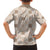 Hawaiian Palaka Quilt Pattern Family Matching Long Sleeve Bodycon Dress and Hawaiian Shirt Hawaii Culture Honu Turtle - Polynesian Pride