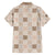 Hawaiian Palaka Quilt Pattern Family Matching Off The Shoulder Long Sleeve Dress and Hawaiian Shirt Hawaii Culture Honu Turtle - Polynesian Pride
