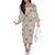 Hawaiian Palaka Quilt Pattern Family Matching Off The Shoulder Long Sleeve Dress and Hawaiian Shirt Hawaii Culture Honu Turtle - Polynesian Pride