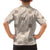 Hawaiian Palaka Quilt Pattern Family Matching Short Sleeve Bodycon Dress and Hawaiian Shirt Hawaii Culture Honu Turtle - Polynesian Pride
