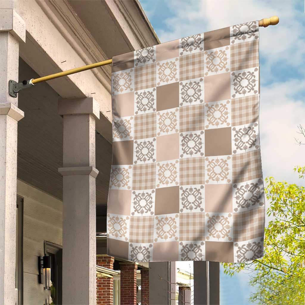 Hawaiian Palaka Quilt Pattern Garden Flag Hawaii Culture Honu Turtle - Polynesian Pride