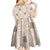 Hawaiian Palaka Quilt Pattern Kid Short Sleeve Dress Hawaii Culture Honu Turtle - Polynesian Pride