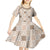 Hawaiian Palaka Quilt Pattern Kid Short Sleeve Dress Hawaii Culture Honu Turtle - Polynesian Pride