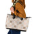 Hawaiian Palaka Quilt Pattern Leather Tote Bag Hawaii Culture Honu Turtle - Polynesian Pride