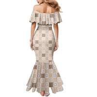 Hawaiian Palaka Quilt Pattern Mermaid Dress Hawaii Culture Honu Turtle - Polynesian Pride