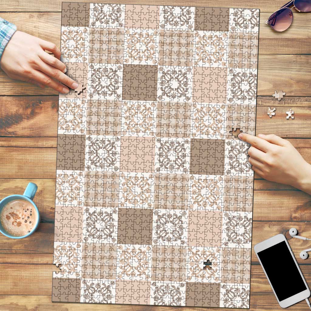 Hawaiian Palaka Quilt Pattern Puzzle Hawaii Culture Honu Turtle - Polynesian Pride