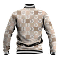 Hawaiian Palaka Quilt Pattern Baseball Jacket Hawaii Culture Pineapple - Polynesian Pride