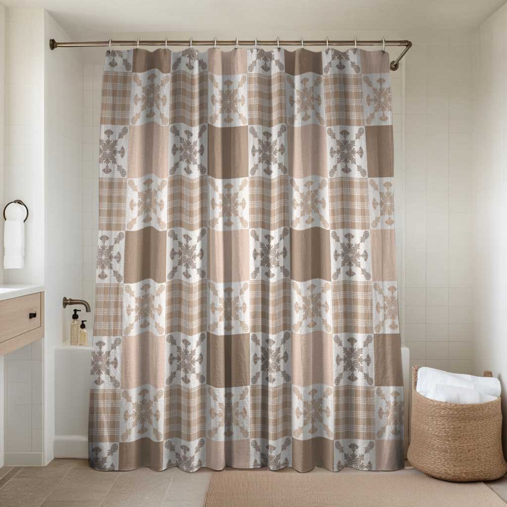 Hawaiian Palaka Quilt Pattern Bathroom Set Hawaii Culture Pineapple - Polynesian Pride