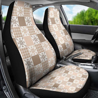 Hawaiian Palaka Quilt Pattern Car Seat Cover Hawaii Culture Pineapple - Polynesian Pride