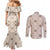 Hawaiian Palaka Quilt Pattern Couples Matching Mermaid Dress and Long Sleeve Button Shirt Hawaii Culture Pineapple - Polynesian Pride