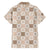 Hawaiian Palaka Quilt Pattern Family Matching Off The Shoulder Long Sleeve Dress and Hawaiian Shirt Hawaii Culture Pineapple - Polynesian Pride