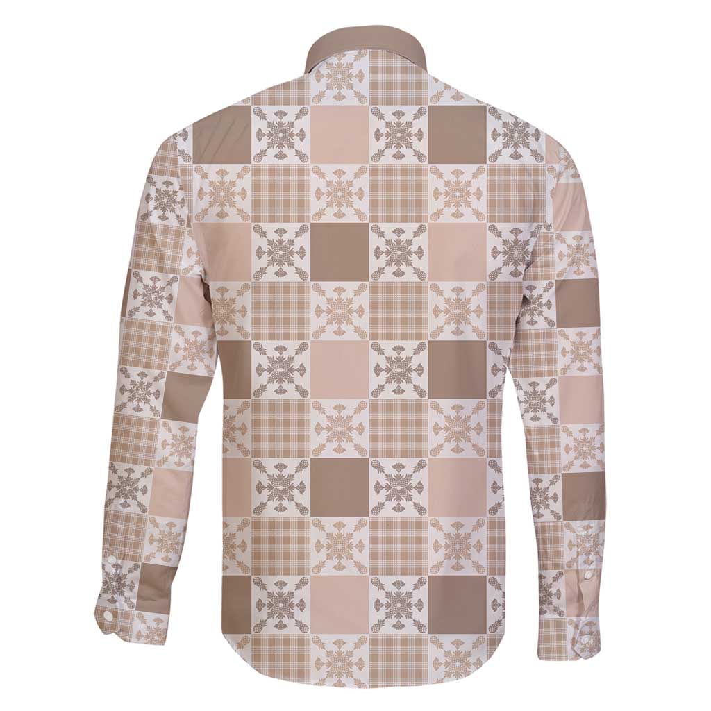 Hawaiian Palaka Quilt Pattern Family Matching Tank Maxi Dress and Hawaiian Shirt Hawaii Culture Pineapple - Polynesian Pride