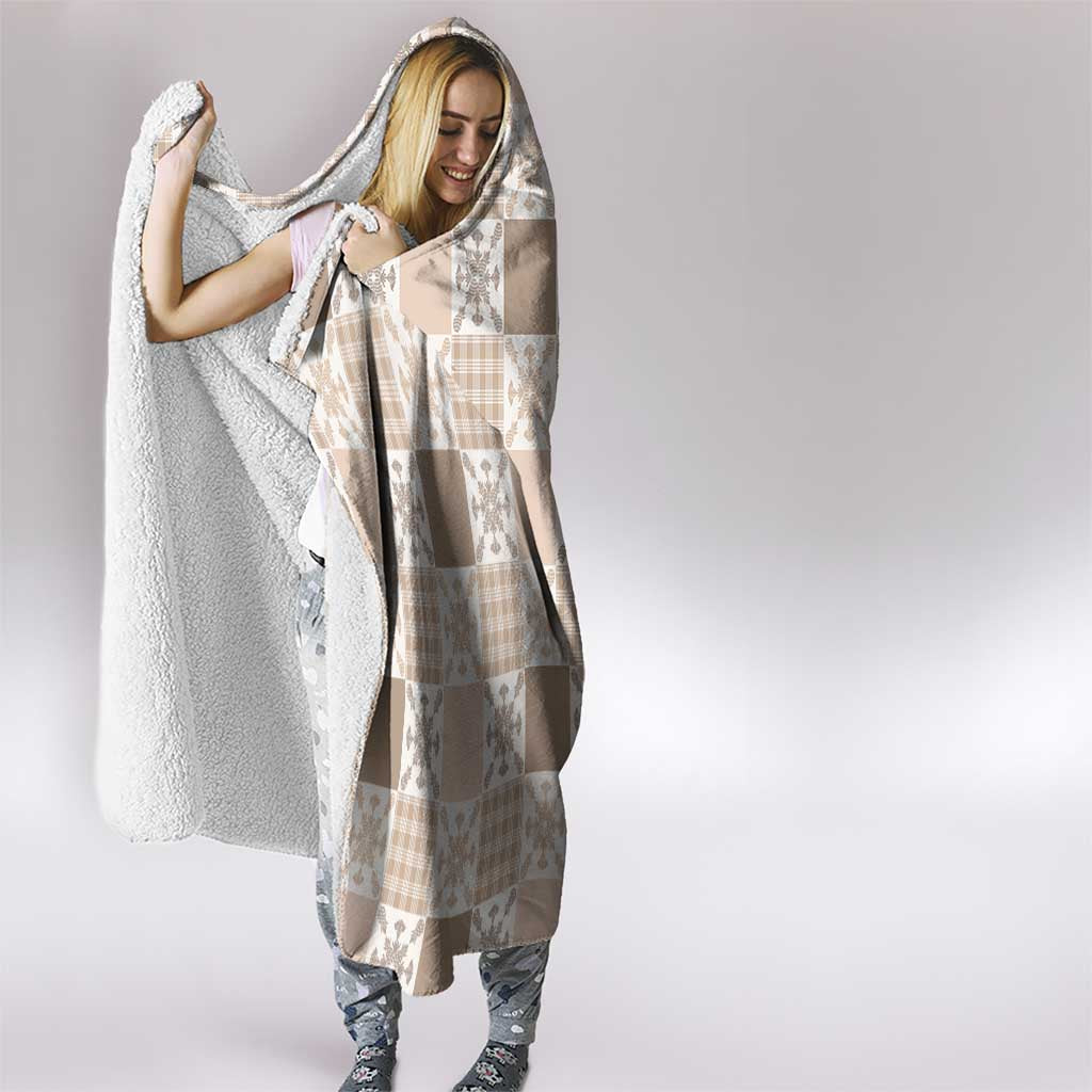 Hawaiian Palaka Quilt Pattern Hooded Blanket Hawaii Culture Pineapple - Polynesian Pride