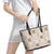 Hawaiian Palaka Quilt Pattern Leather Tote Bag Hawaii Culture Pineapple - Polynesian Pride