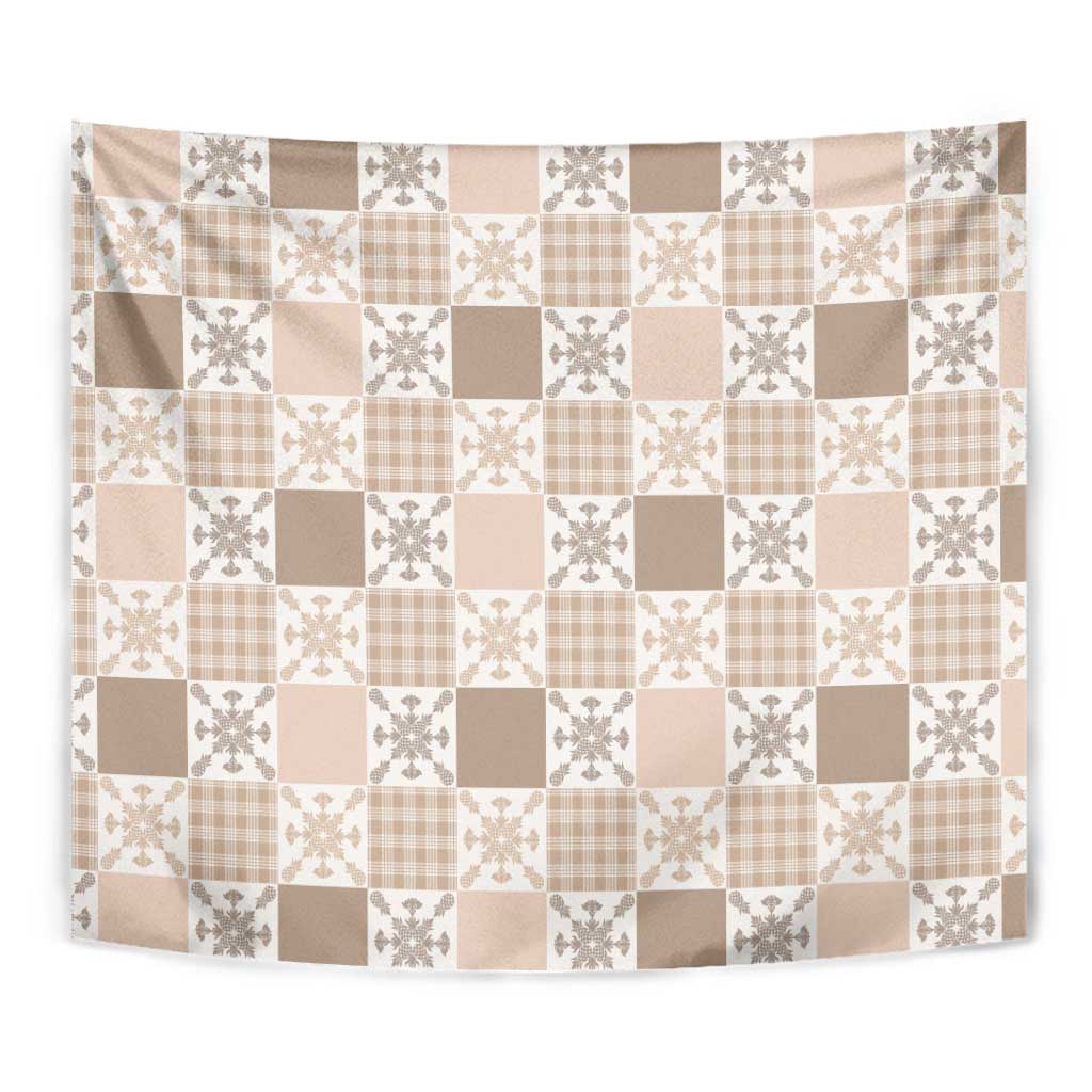 Hawaiian Palaka Quilt Pattern Tapestry Hawaii Culture Pineapple - Polynesian Pride