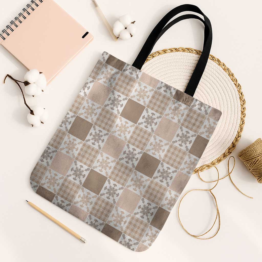 Hawaiian Palaka Quilt Pattern Tote Bag Hawaii Culture Pineapple - Polynesian Pride