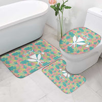 Seamless Hawaiian Quilt Pattern Bathroom Set Hawaii Culture Palm Leaf Tropical - Polynesian Pride