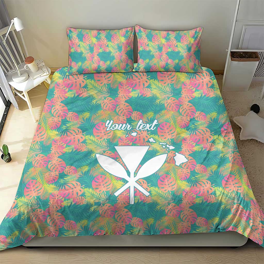 Seamless Hawaiian Quilt Pattern Bedding Set Hawaii Culture Palm Leaf Tropical - Polynesian Pride