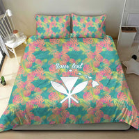 Seamless Hawaiian Quilt Pattern Bedding Set Hawaii Culture Palm Leaf Tropical - Polynesian Pride