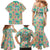 Seamless Hawaiian Quilt Pattern Family Matching Mermaid Dress and Hawaiian Shirt Hawaii Culture Palm Leaf Tropical - Polynesian Pride