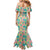 Seamless Hawaiian Quilt Pattern Family Matching Mermaid Dress and Hawaiian Shirt Hawaii Culture Palm Leaf Tropical - Polynesian Pride
