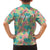 Seamless Hawaiian Quilt Pattern Family Matching Summer Maxi Dress and Hawaiian Shirt Hawaii Culture Palm Leaf Tropical - Polynesian Pride