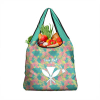 Seamless Hawaiian Quilt Pattern Grocery Bag Hawaii Culture Palm Leaf Tropical - Polynesian Pride