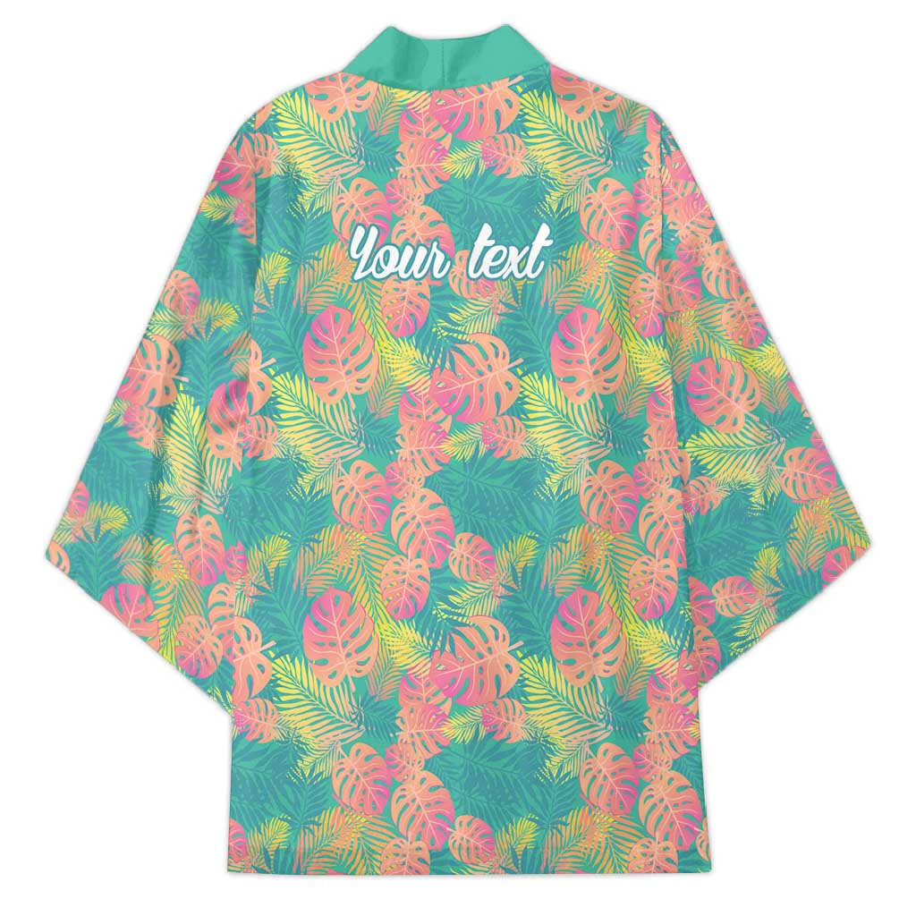 Seamless Hawaiian Quilt Pattern Kimono Hawaii Culture Palm Leaf Tropical - Polynesian Pride