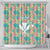 Seamless Hawaiian Quilt Pattern Shower Curtain Hawaii Culture Palm Leaf Tropical - Polynesian Pride