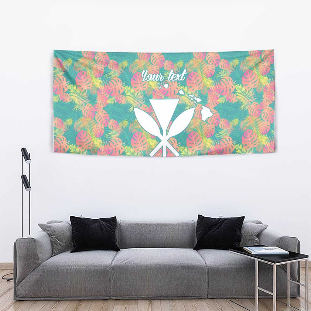 Seamless Hawaiian Quilt Pattern Tapestry Hawaii Culture Palm Leaf Tropical - Polynesian Pride