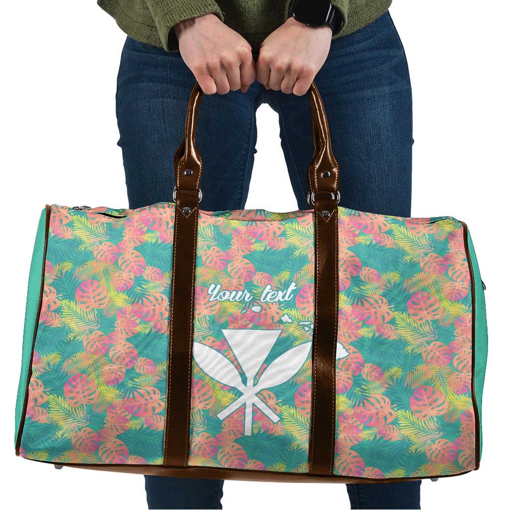 Seamless Hawaiian Quilt Pattern Travel Bag Hawaii Culture Palm Leaf Tropical - Polynesian Pride