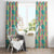 Seamless Hawaiian Quilt Pattern Window Curtain Hawaii Culture Palm Leaf Tropical - Polynesian Pride
