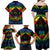 Tonga LGBT Family Matching Off Shoulder Maxi Dress and Hawaiian Shirt Love Is Love Ngatu Rainbow Water Color LT9 - Polynesian Pride