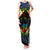 Tonga LGBT Family Matching Tank Maxi Dress and Hawaiian Shirt Love Is Love Ngatu Rainbow Water Color LT9 Mom's Dress Black - Polynesian Pride