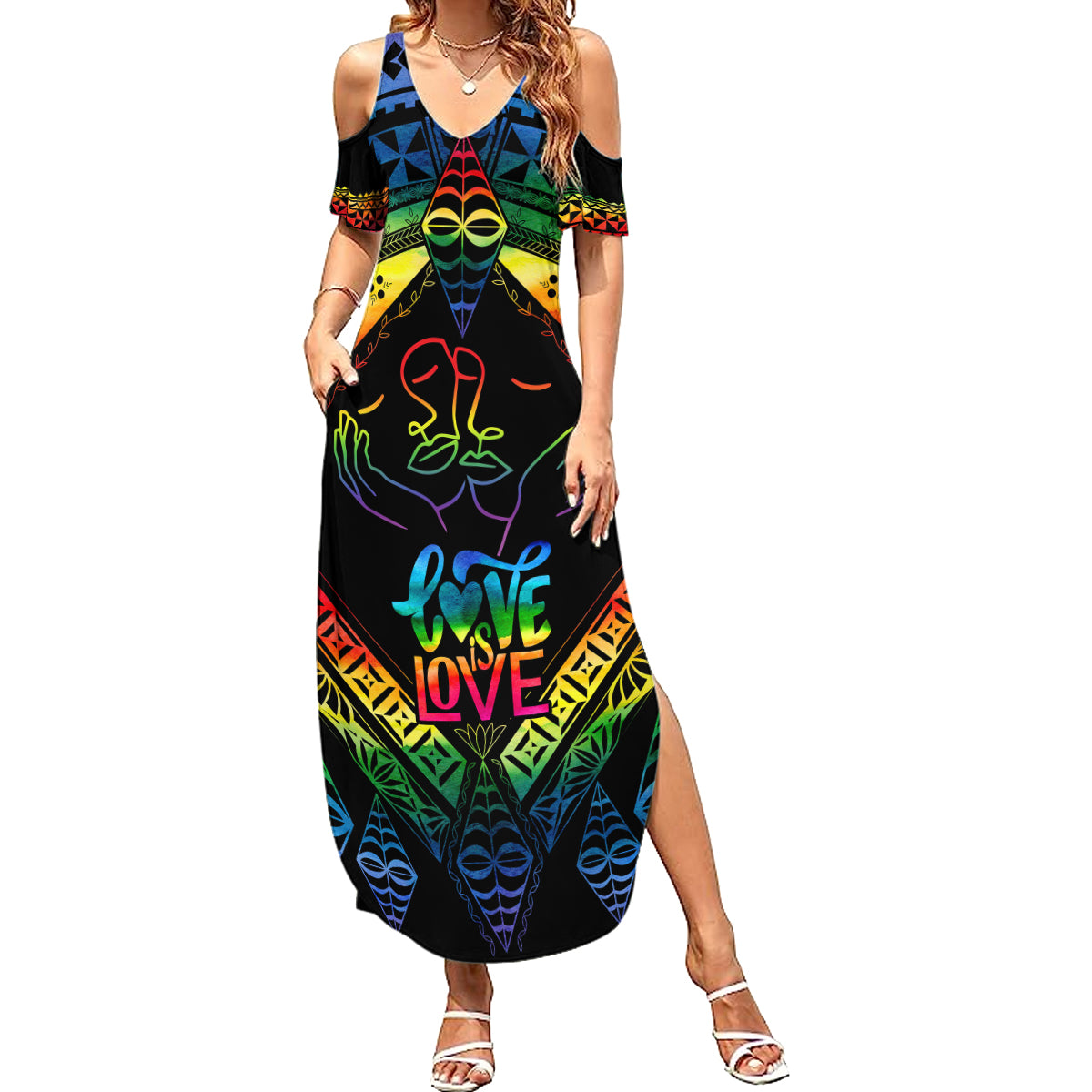 tonga-lgbt-summer-maxi-dress-love-is-love-ngatu-rainbow-water-color