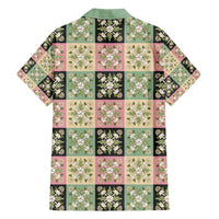 Seamless Pattern Maile and Pikake Lei Hawaiian Shirt Squares Maile Leaf - Polynesian Pride