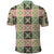 Seamless Pattern Maile and Pikake Lei Polo Shirt Squares Maile Leaf - Polynesian Pride