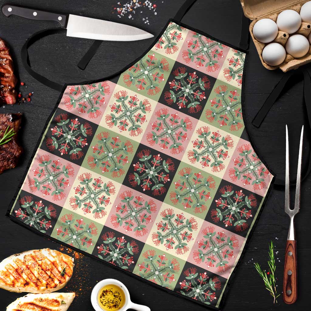Seamless Pattern Pikake Lei Apron Floral Squares Pikake - Polynesian Pride