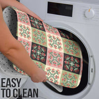 Seamless Pattern Pikake Lei Bathroom Set Floral Squares Pikake - Polynesian Pride