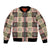 Seamless Pattern Pikake Lei Bomber Jacket Floral Squares Pikake - Polynesian Pride