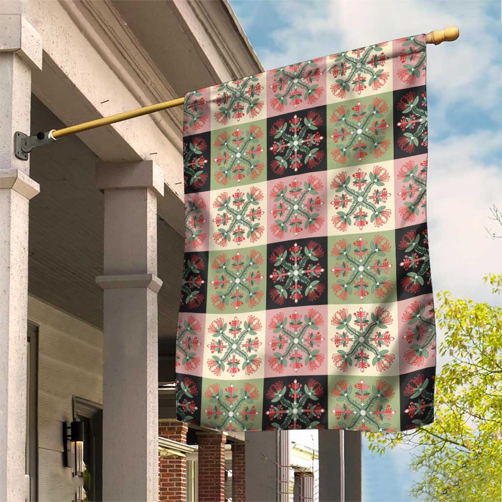 Seamless Pattern Pikake Lei Garden Flag Floral Squares Pikake - Polynesian Pride