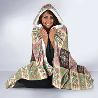 Seamless Pattern Pikake Lei Hooded Blanket Floral Squares Pikake - Polynesian Pride