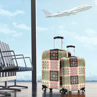Seamless Pattern Pikake Lei Luggage Cover Floral Squares Pikake - Polynesian Pride