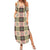 Seamless Pattern Pikake Lei Summer Maxi Dress Floral Squares Pikake - Polynesian Pride