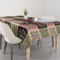 Seamless Pattern Pikake Lei Tablecloth Floral Squares Pikake - Polynesian Pride