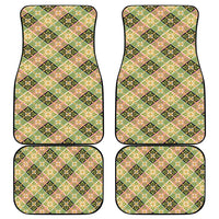 Seamless Pattern Puakenikeni and Kalo Car Mats - Polynesian Pride