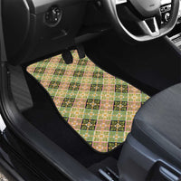 Seamless Pattern Puakenikeni and Kalo Car Mats - Polynesian Pride