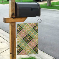 Seamless Pattern Puakenikeni and Kalo Garden Flag - Polynesian Pride