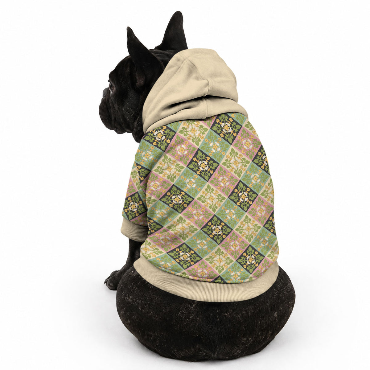 Seamless Pattern Puakenikeni and Kalo Pet Hoodie LT9 - Polynesian Pride